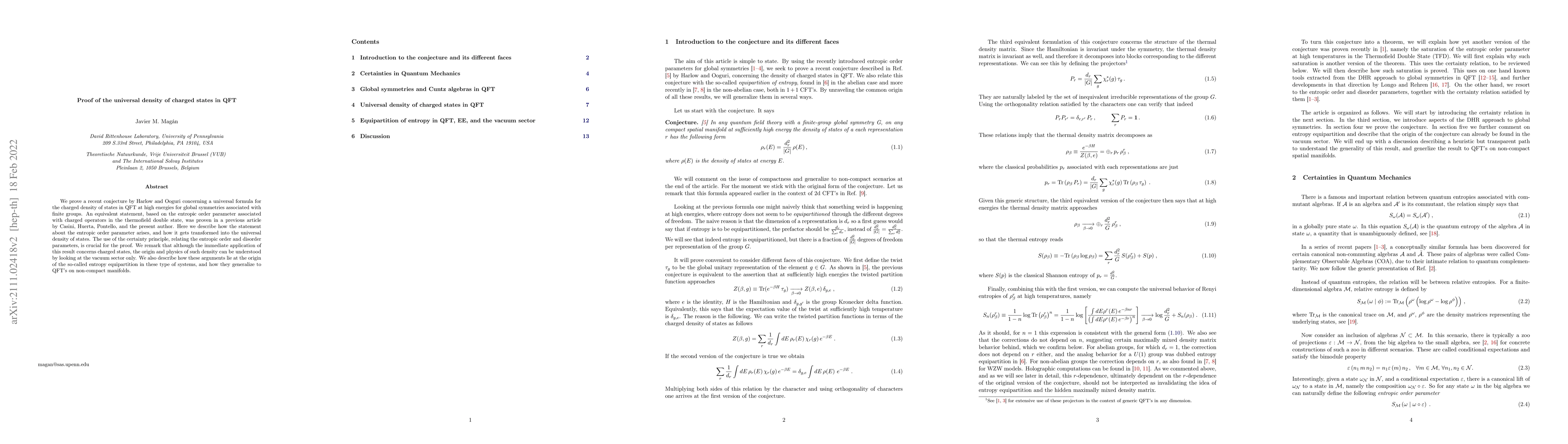 Thumbnail for Proof of the universal density of charged states in QFT