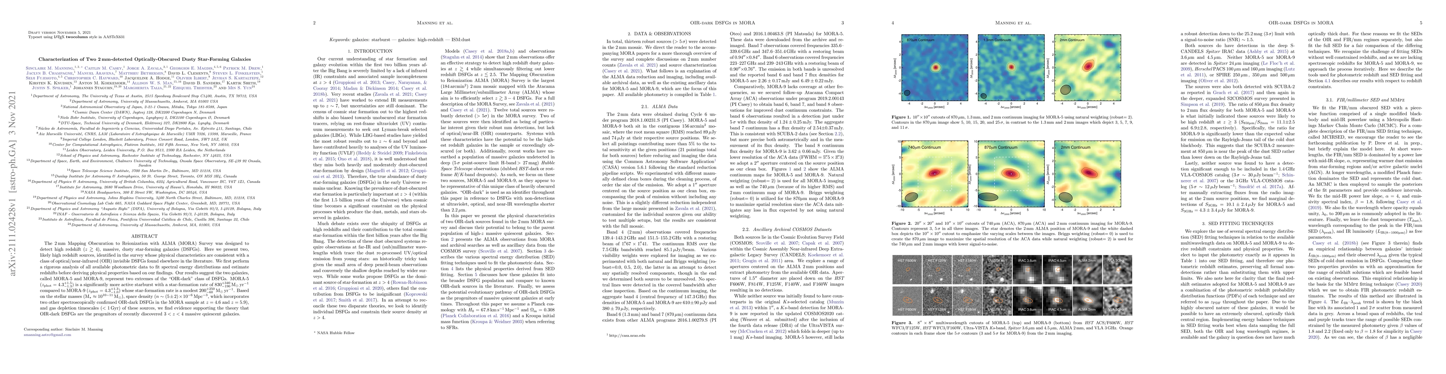 Thumbnail for Characterization of Two 2mm-detected Optically-Obscured Dusty
  Star-Forming Galaxies