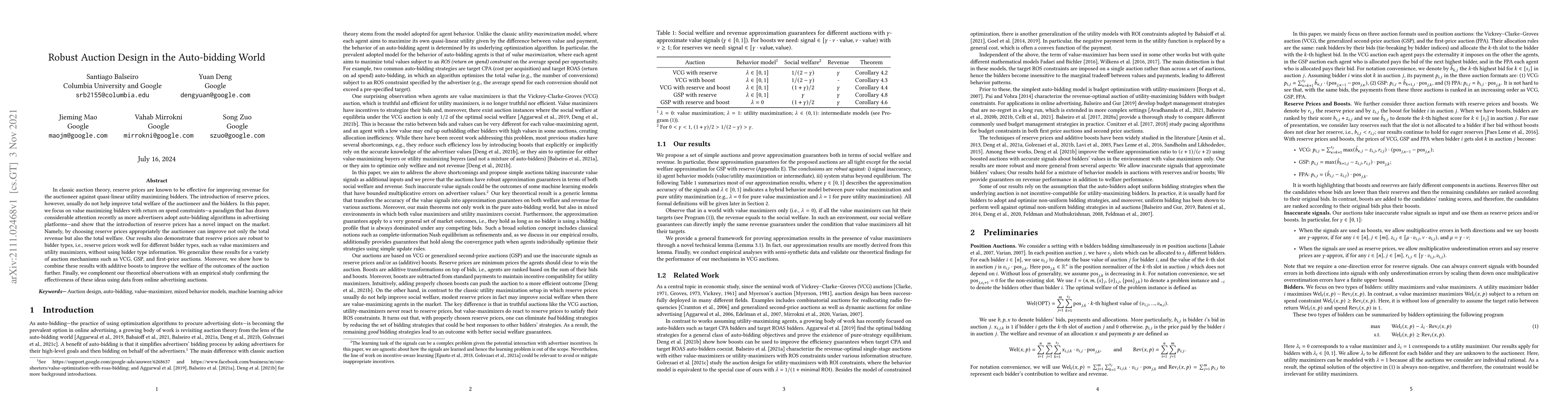 Thumbnail for Robust Auction Design in the Auto-bidding World