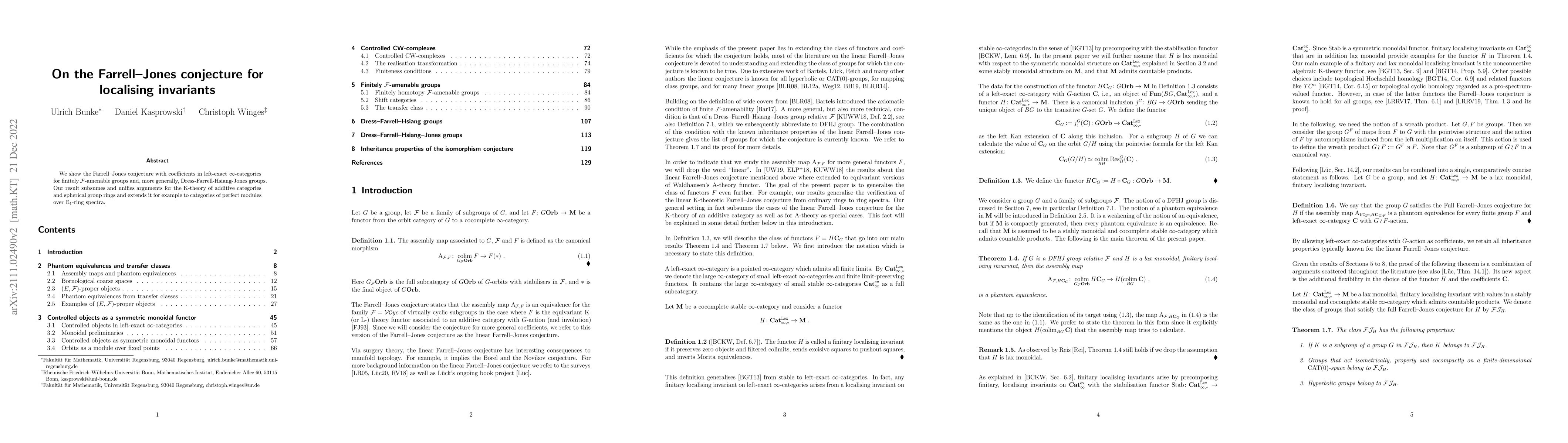 Thumbnail for On the Farrell-Jones conjecture for localising invariants