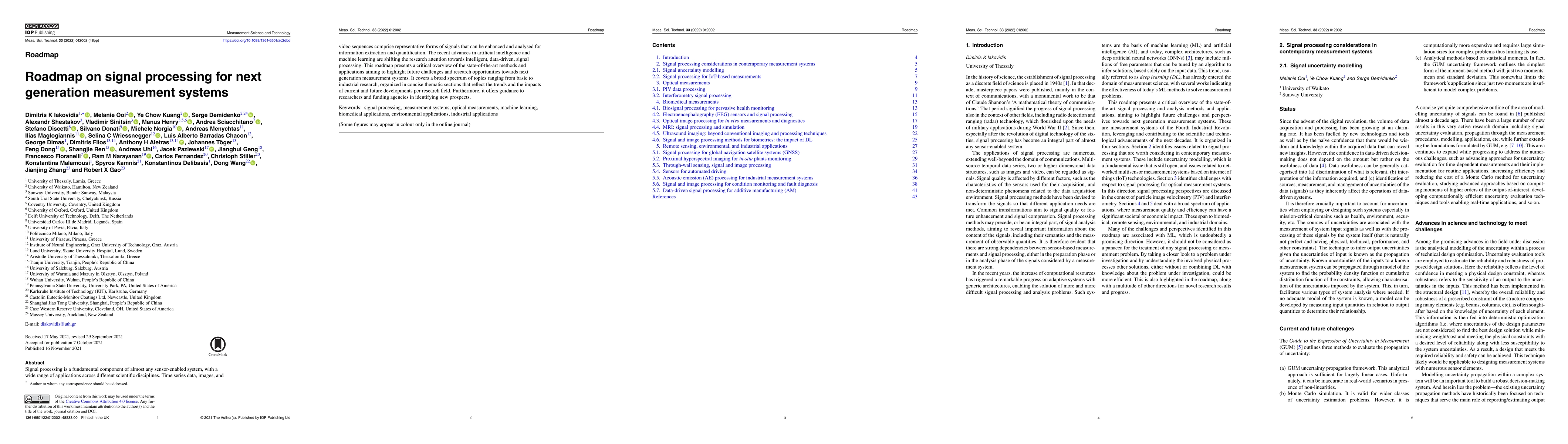 Thumbnail for Roadmap on Signal Processing for Next Generation Measurement Systems