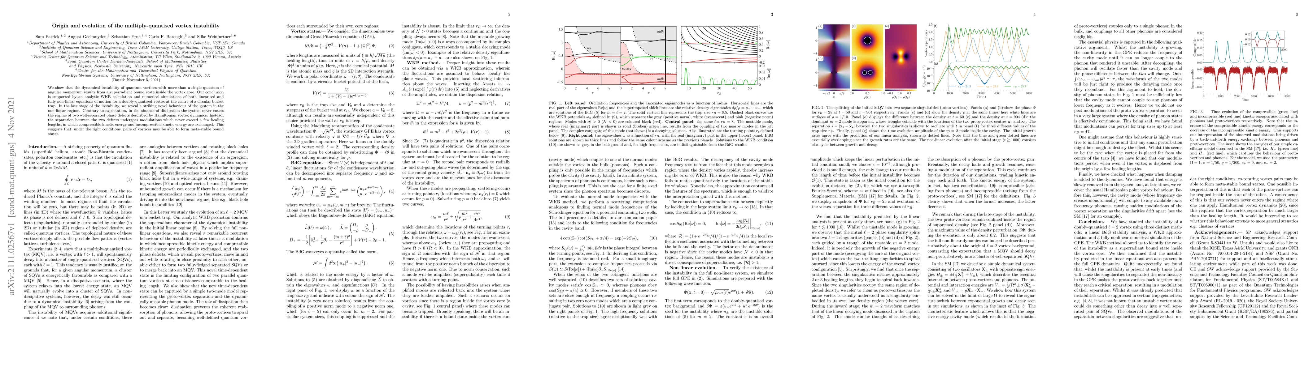 Thumbnail for Origin and evolution of the multiply-quantised vortex instability
