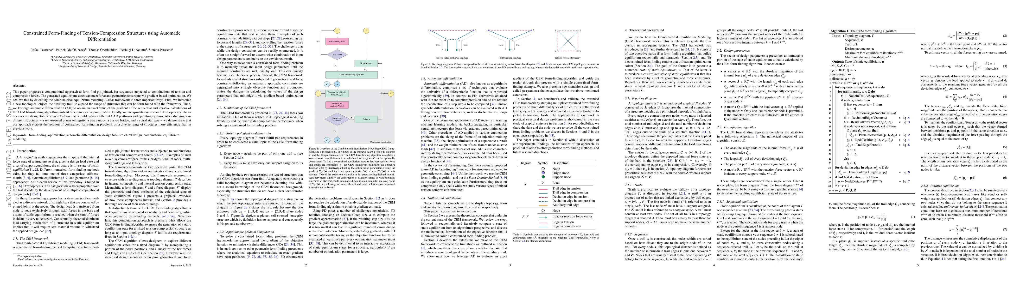 Thumbnail for Constrained Form-Finding of Tension-Compression Structures using
  Automatic Differentiation