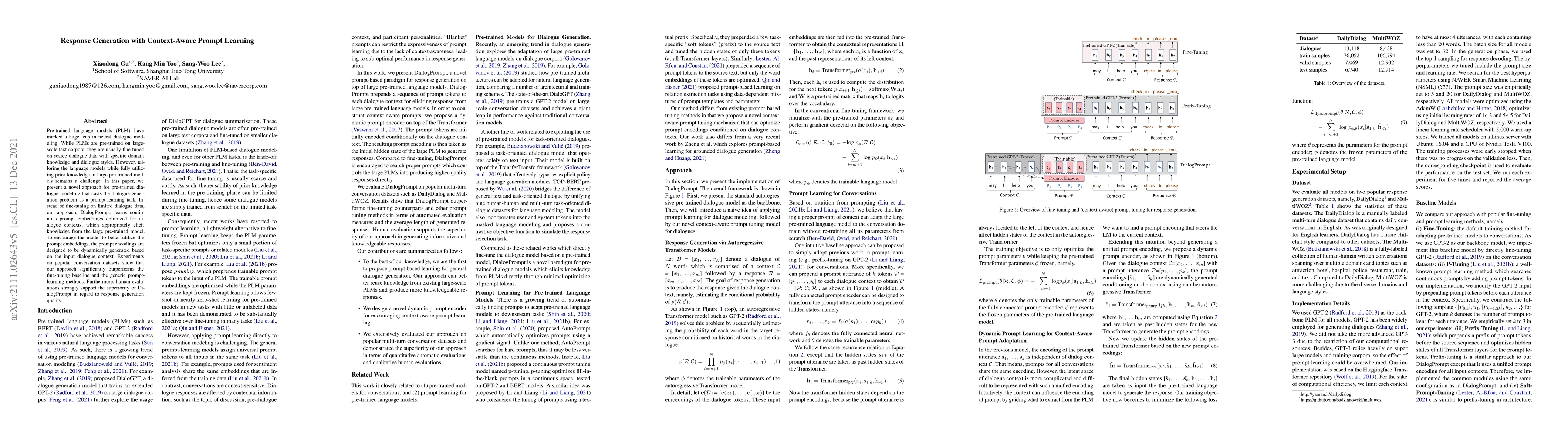 Thumbnail for Response Generation with Context-Aware Prompt Learning