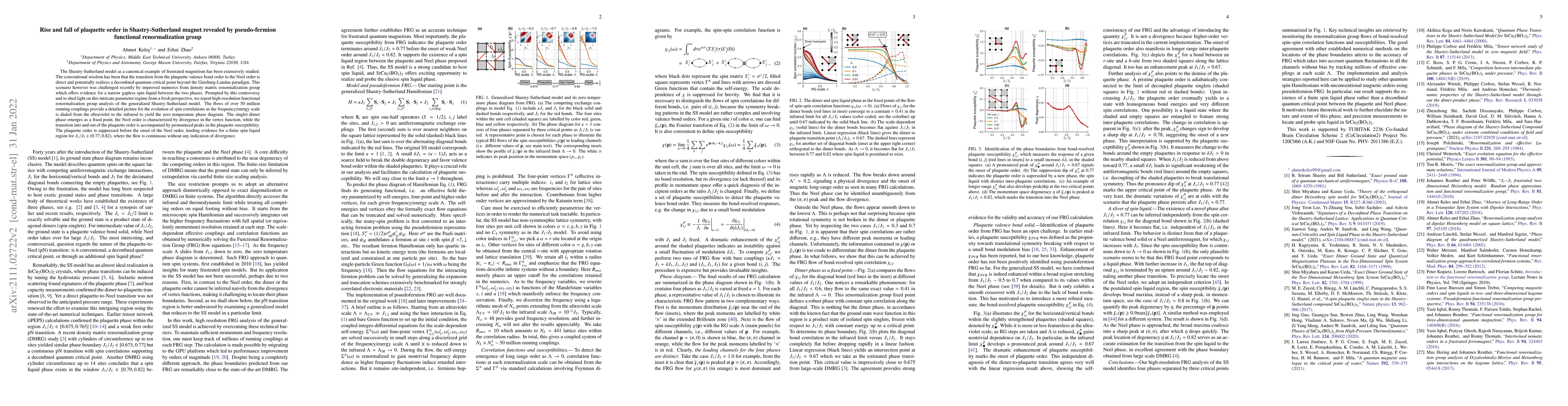 Thumbnail for Rise and fall of plaquette order in Shastry-Sutherland magnet revealed
  by pseudo-fermion functional renormalization group