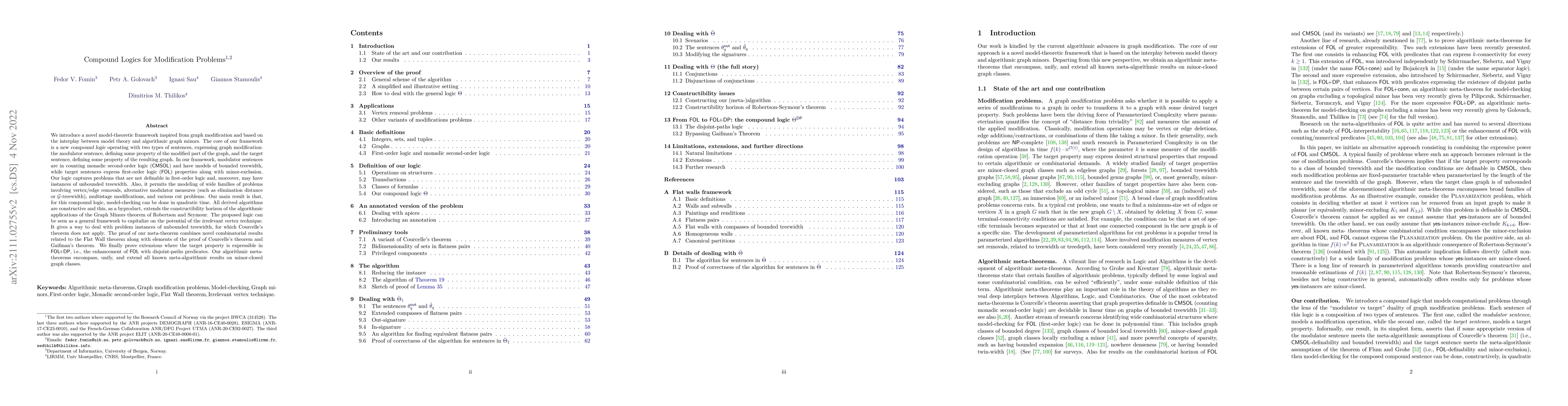 Thumbnail for Compound Logics for Modification Problems