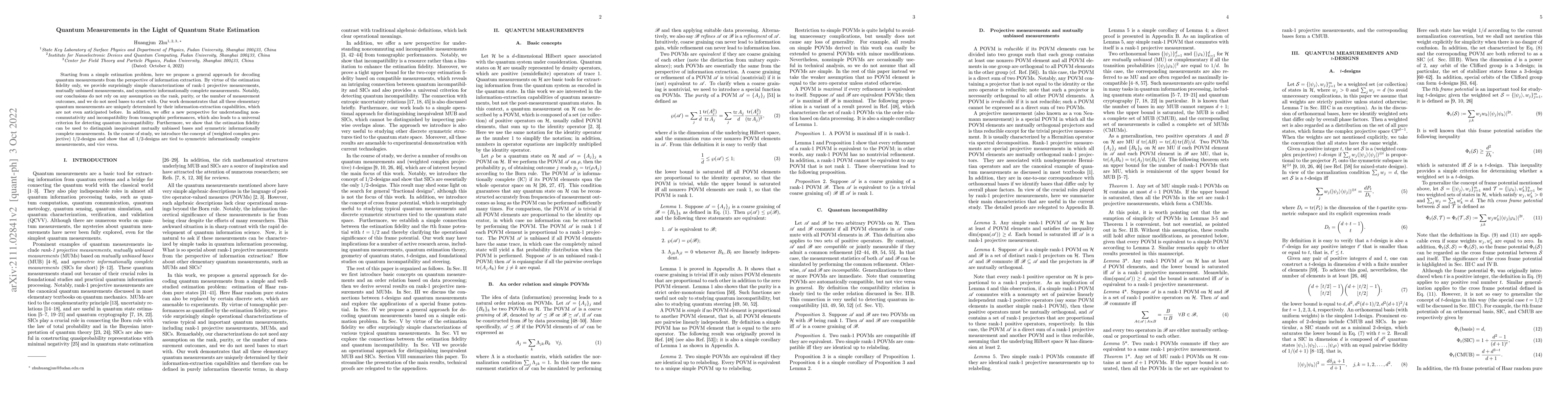 Thumbnail for Quantum Measurements in the Light of Quantum State Estimation