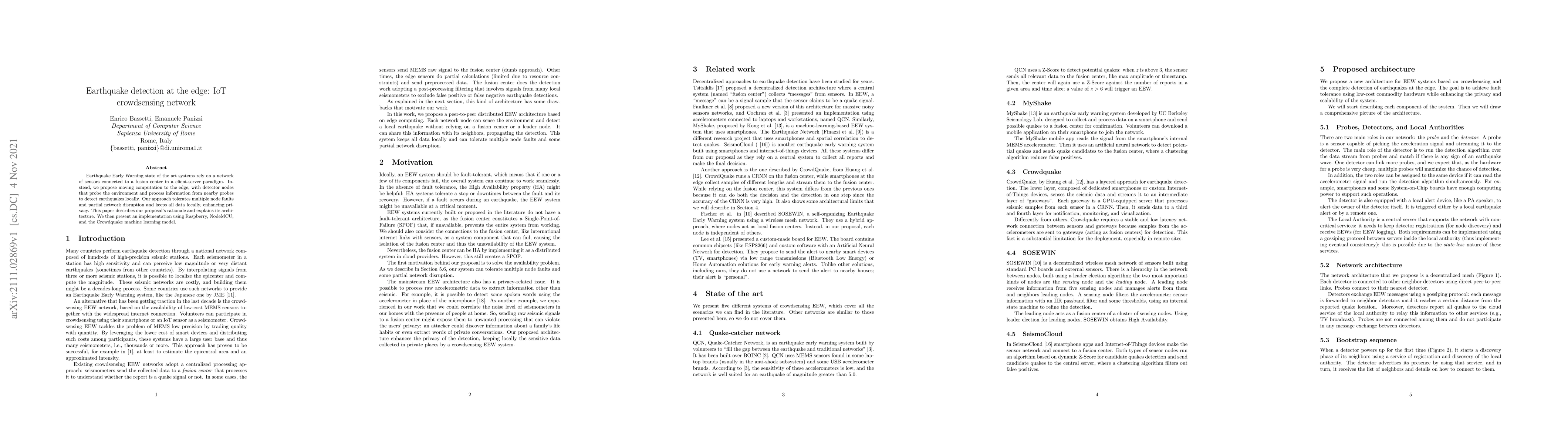 Thumbnail for Earthquake detection at the edge: IoT crowdsensing network