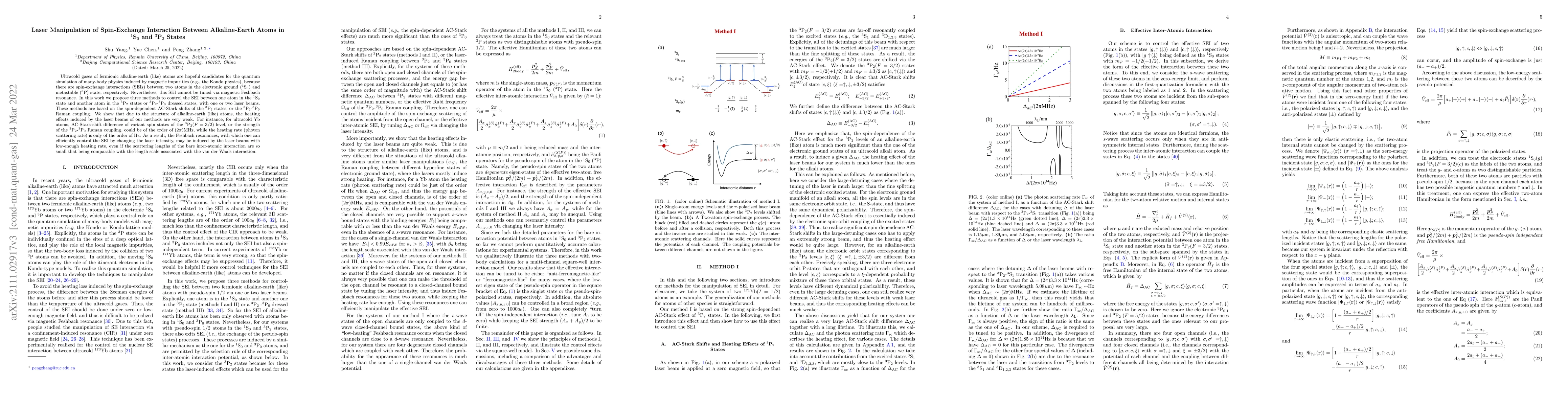 Thumbnail for Laser Manipulation of Spin-Exchange Interaction Between Alkaline-Earth
  Atoms in $^1$S$_0$ and $^3$P$_2$ States
