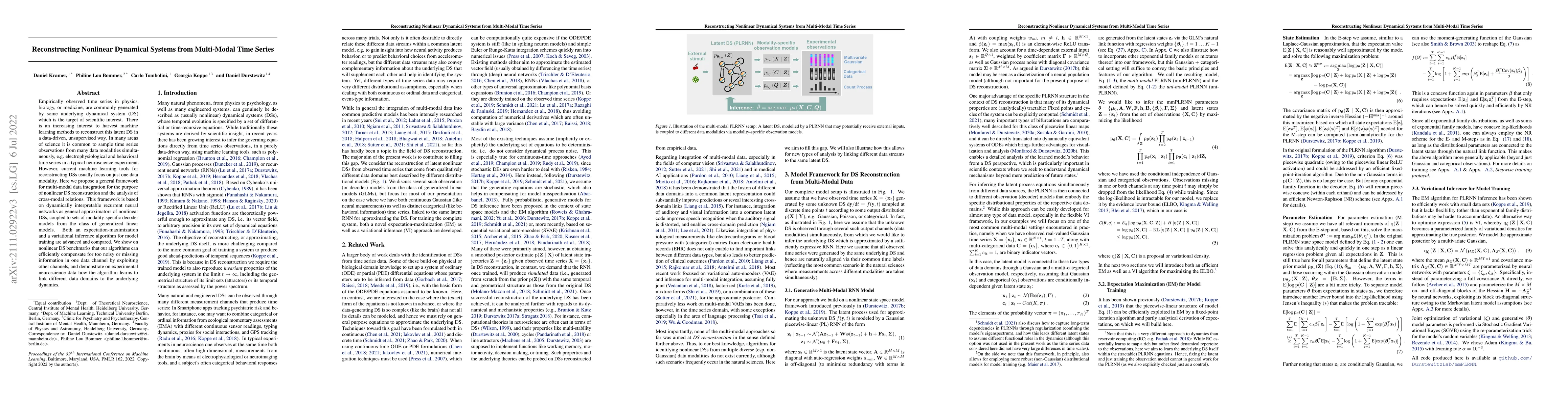 Thumbnail for Reconstructing Nonlinear Dynamical Systems from Multi-Modal Time Series