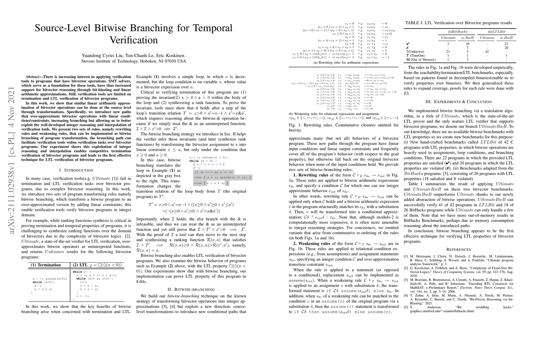 Thumbnail for Source-Level Bitwise Branching for Temporal Verification