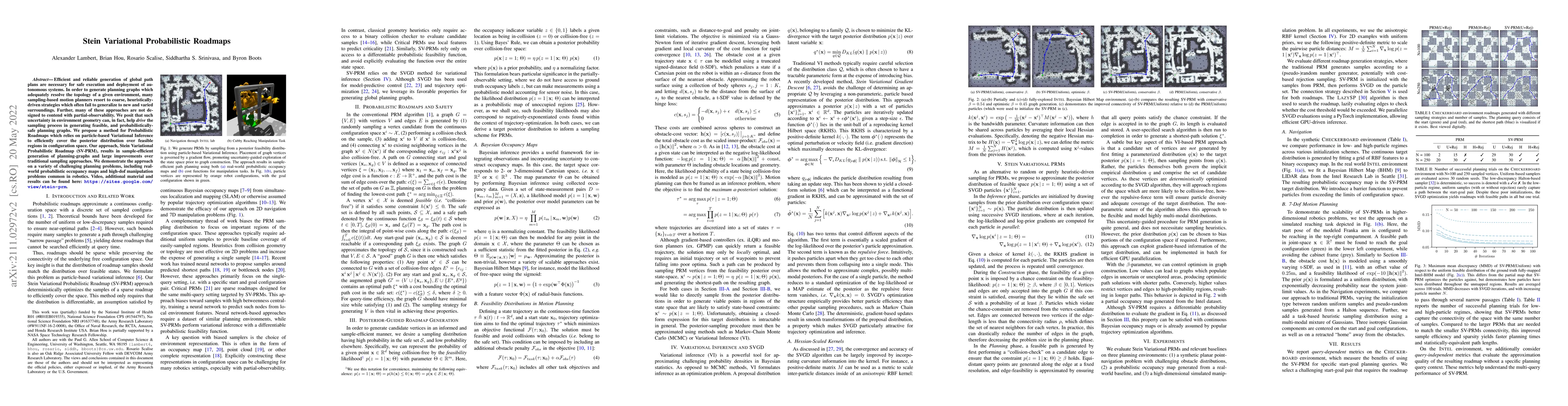 Thumbnail for Stein Variational Probabilistic Roadmaps