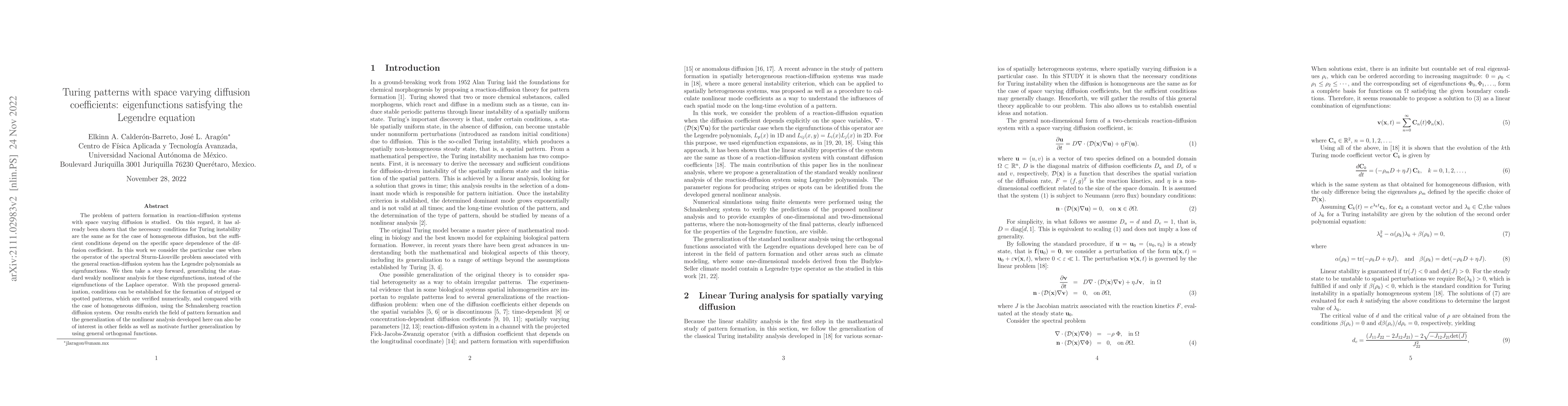 Thumbnail for Turing patterns resulting from a Sturm-Liouville problem