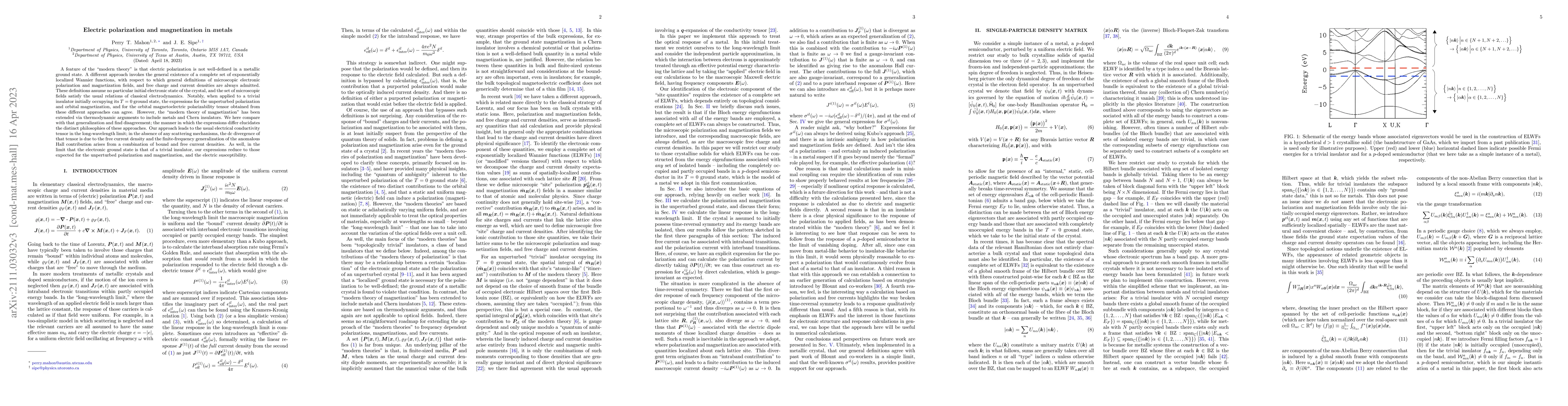 Thumbnail for Electric polarization and magnetization in metals