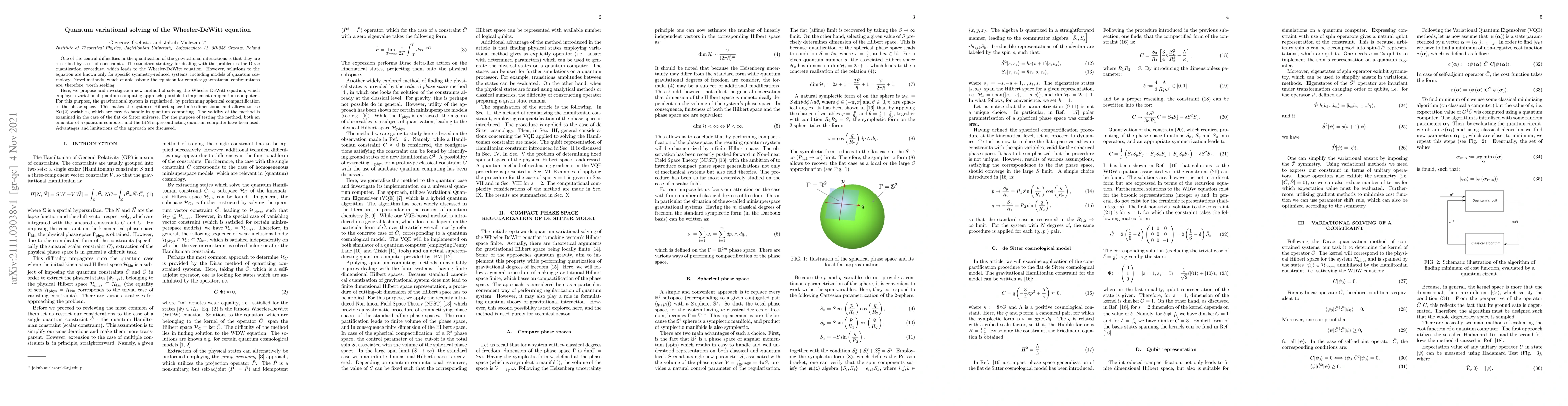 Thumbnail for Quantum variational solving of the Wheeler-DeWitt equation