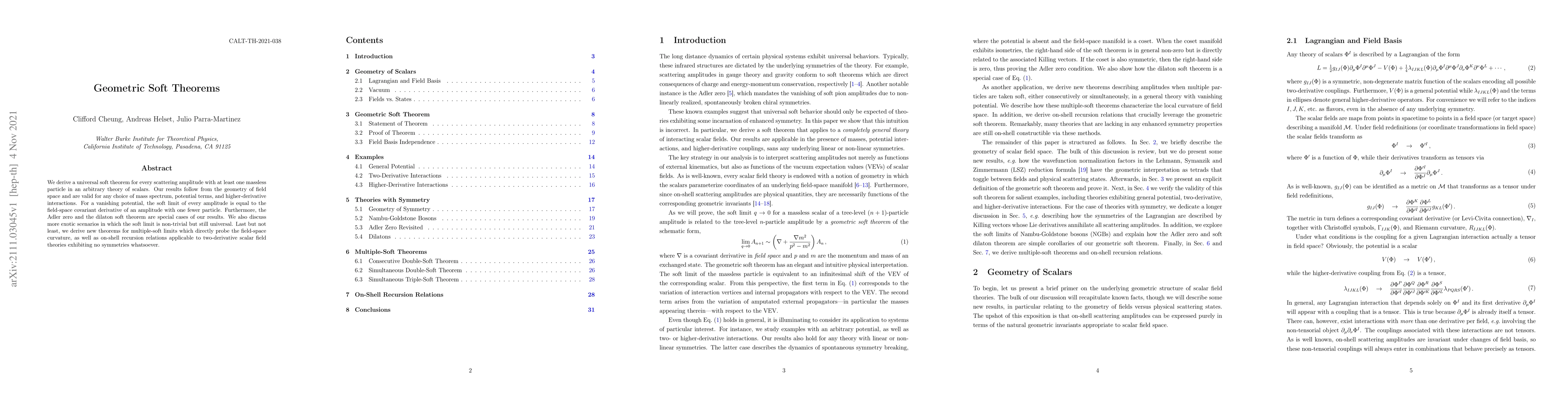 Thumbnail for Geometric Soft Theorems