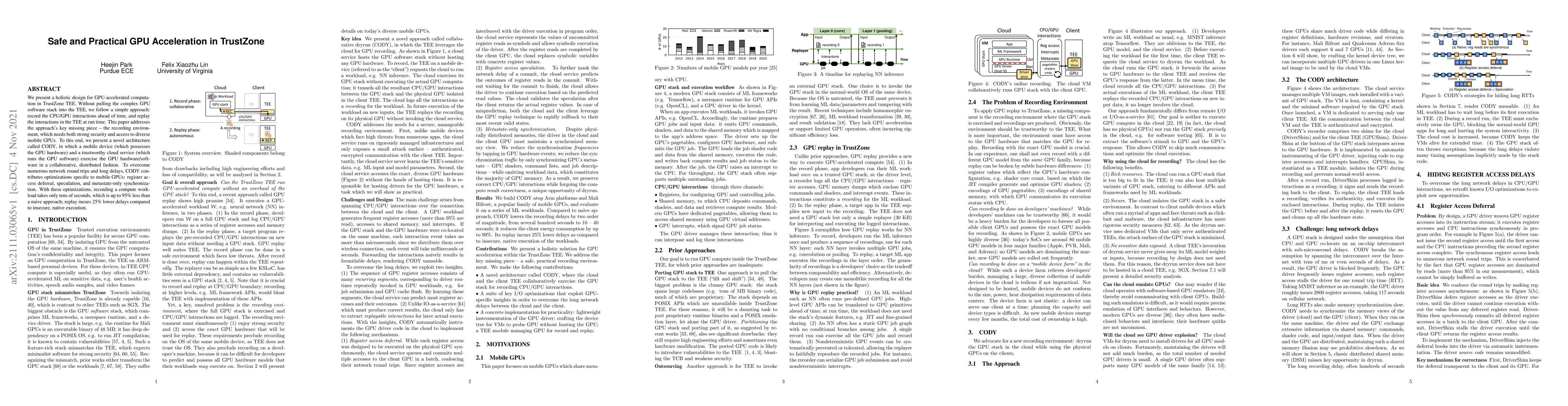 Thumbnail for Safe and Practical GPU Acceleration in TrustZone