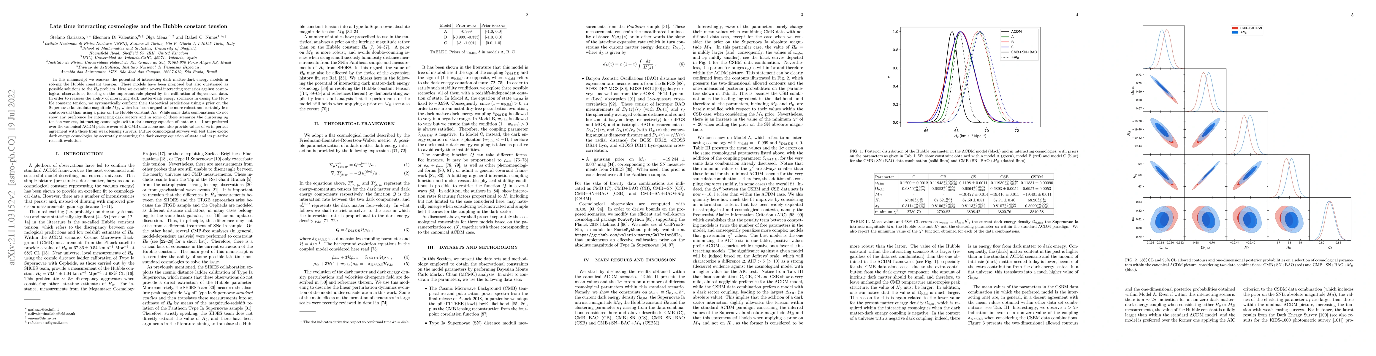 Thumbnail for Late time interacting cosmologies and the Hubble constant tension