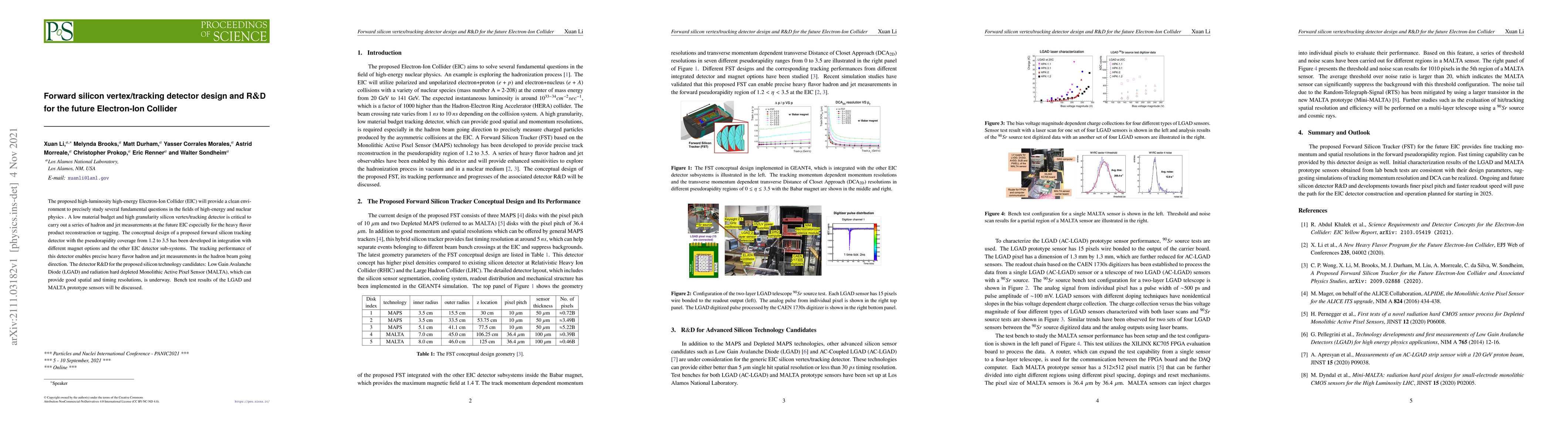 Thumbnail for Forward silicon vertex/tracking detector design and R$\&$D for the
  future Electron-Ion Collider