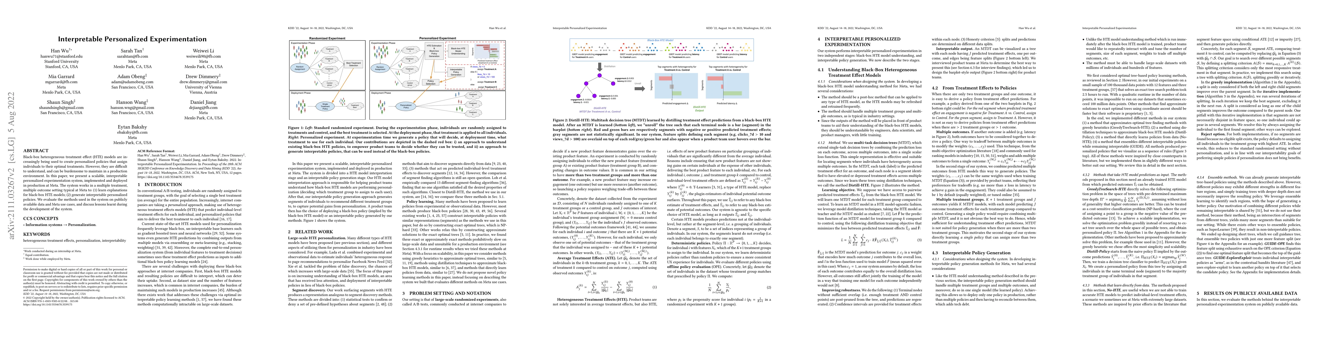 Thumbnail for Interpretable Personalized Experimentation