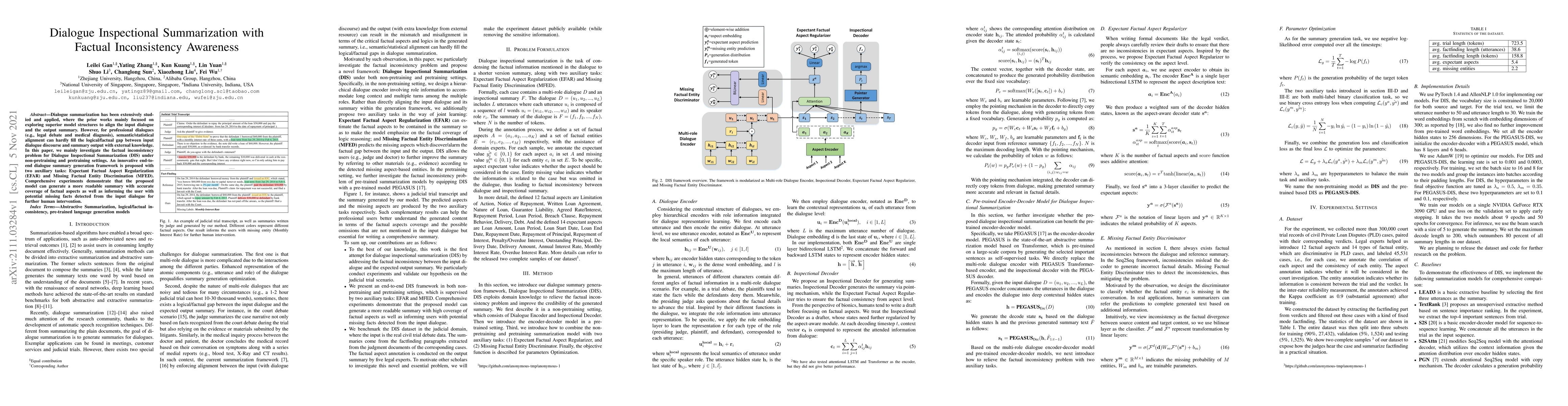Thumbnail for Dialogue Inspectional Summarization with Factual Inconsistency Awareness