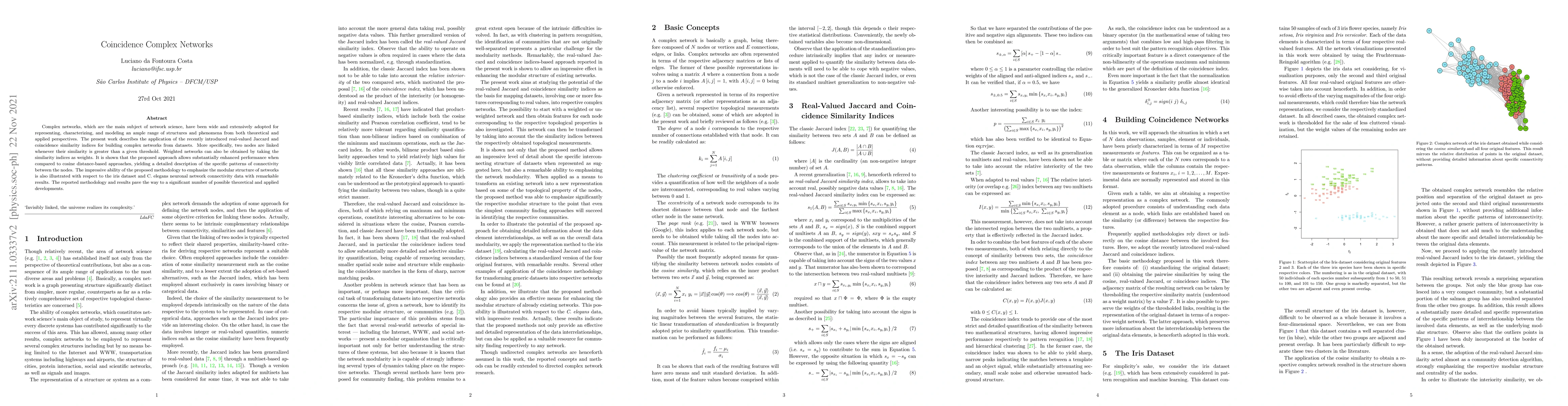 Thumbnail for Coincidence Complex Networks