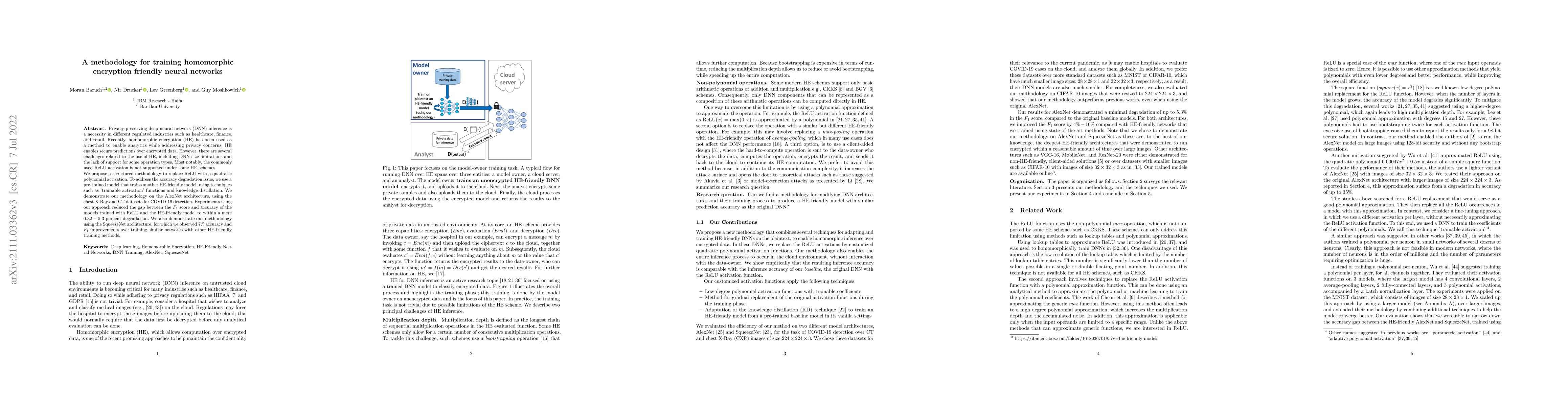 Thumbnail for A methodology for training homomorphicencryption friendly neural
  networks