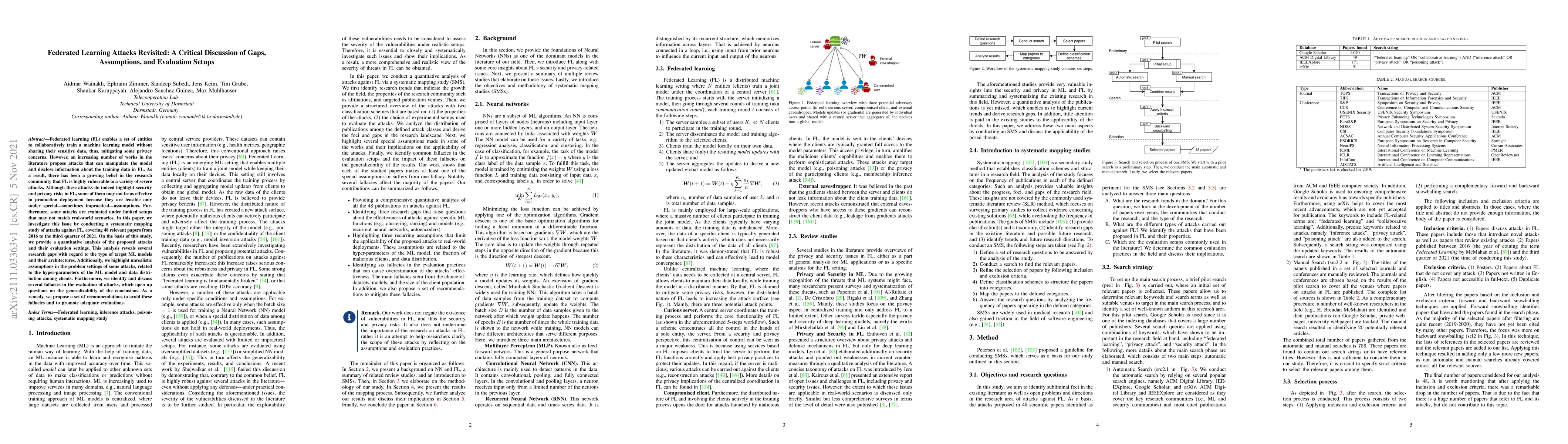 Thumbnail for Federated Learning Attacks Revisited: A Critical Discussion of Gaps,
  Assumptions, and Evaluation Setups