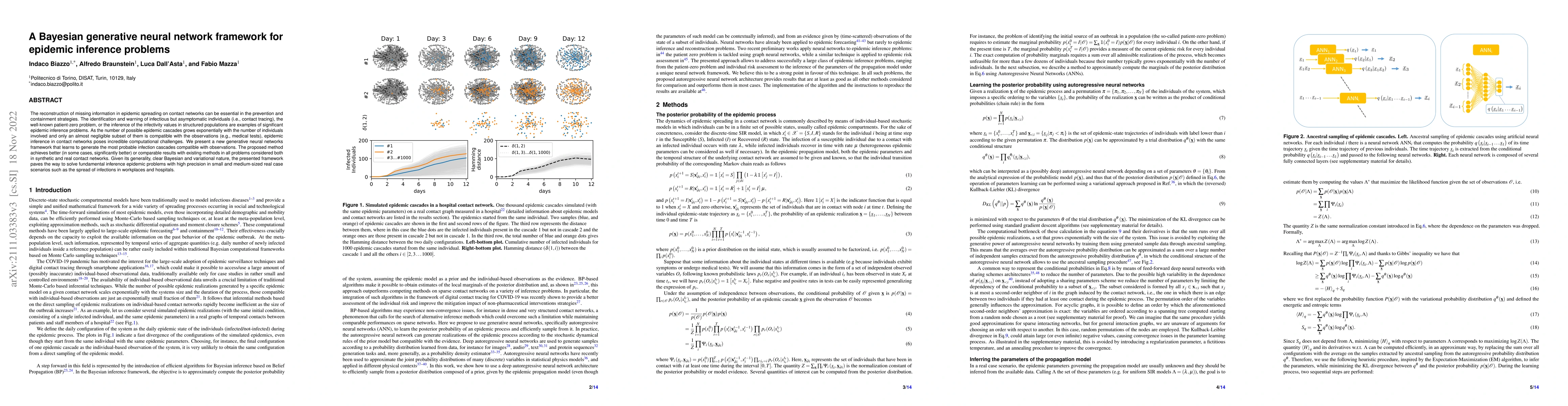 Thumbnail for A Bayesian generative neural network framework for epidemic inference
  problems