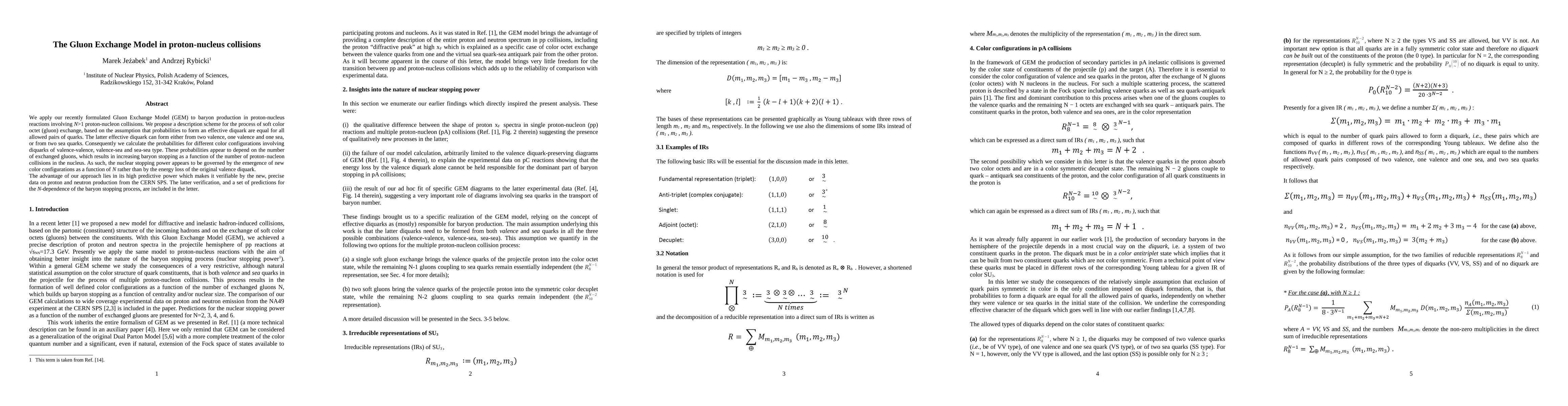 Thumbnail for The Gluon Exchange Model in proton-nucleus collisions