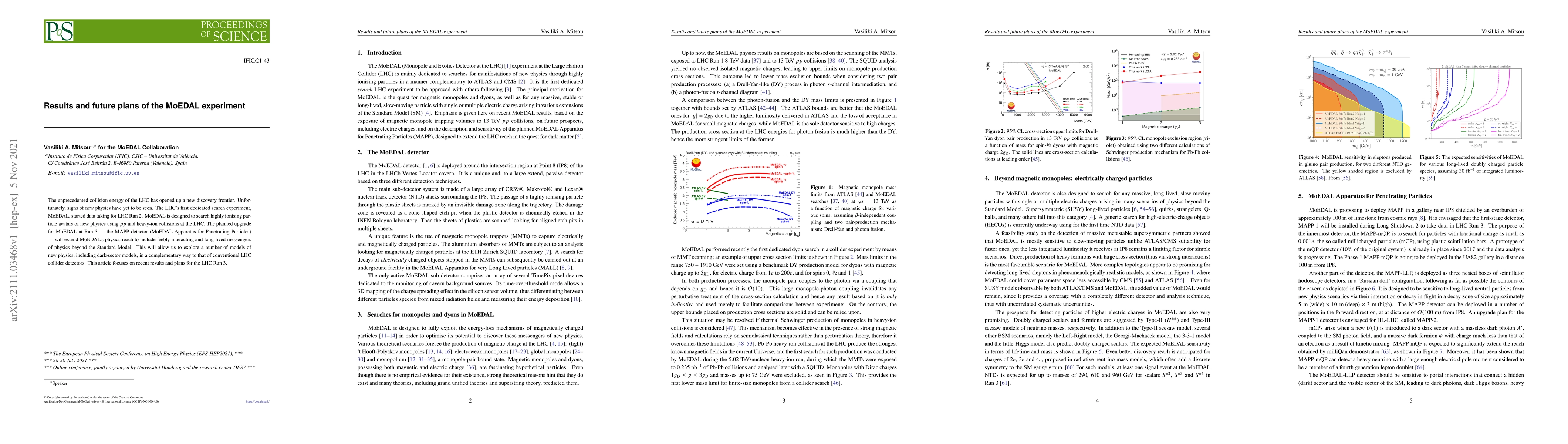Thumbnail for Results and future plans of the MoEDAL experiment