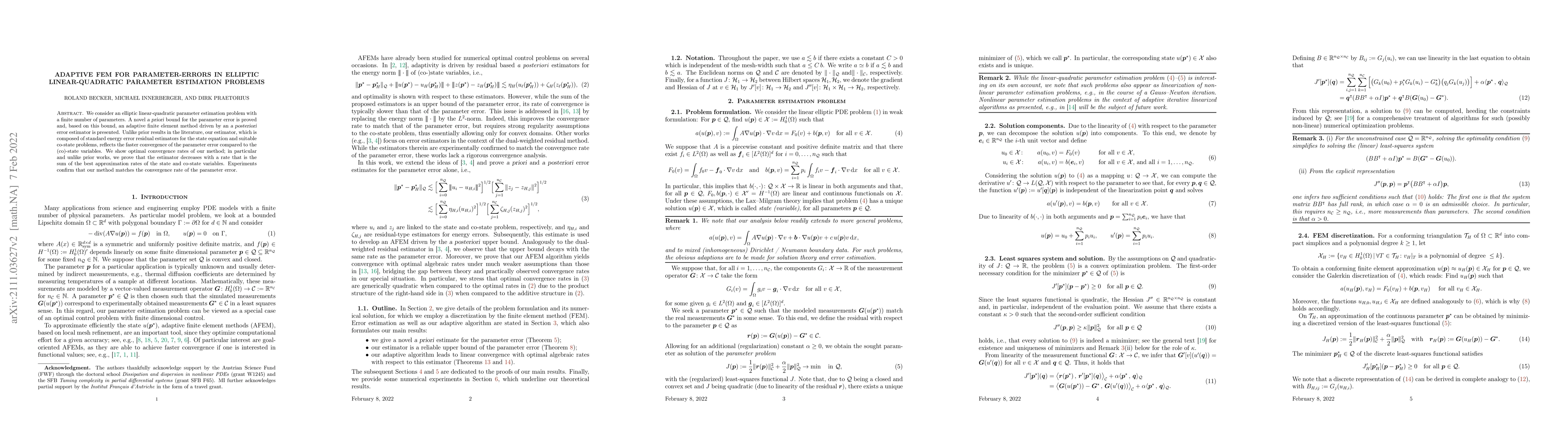 Thumbnail for Adaptive FEM for parameter-errors in elliptic linear-quadratic parameter
  estimation problems