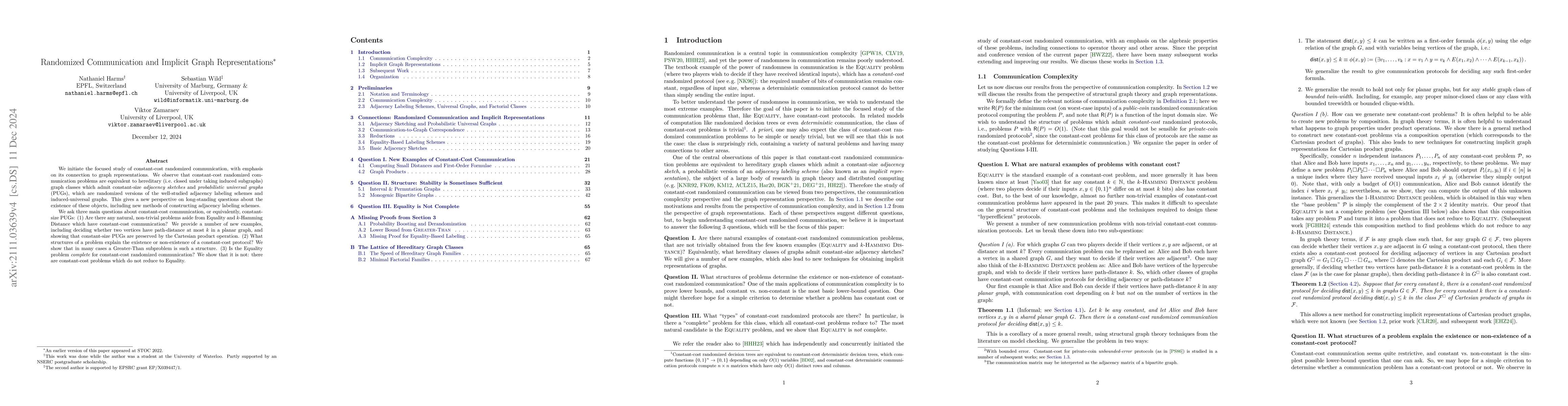 Thumbnail for Randomized Communication and Implicit Graph Representations