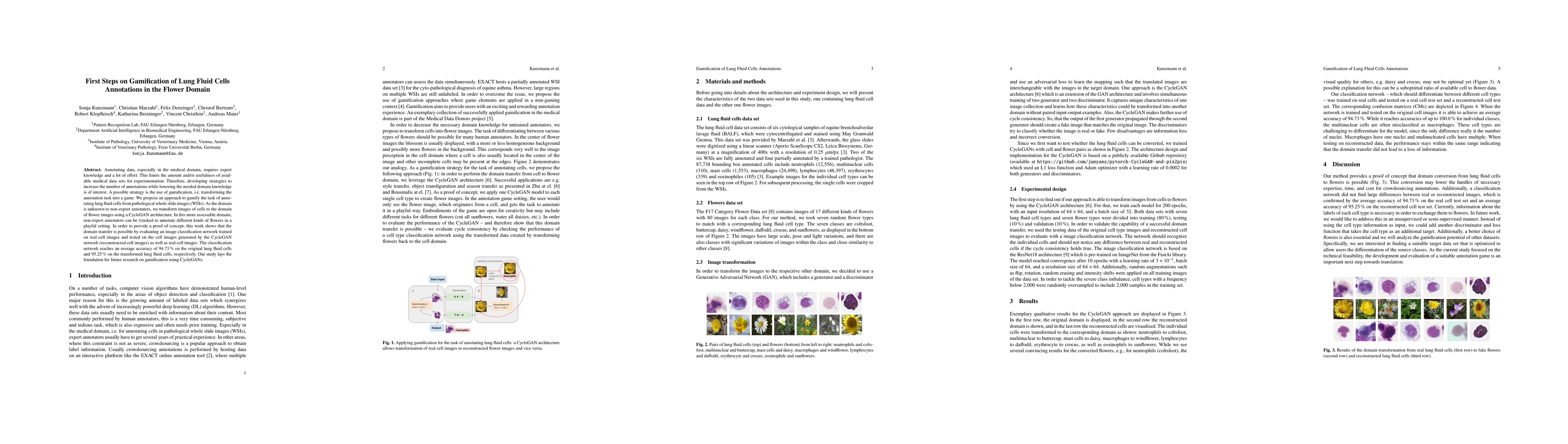 Thumbnail for First steps on Gamification of Lung Fluid Cells Annotations in the
  Flower Domain