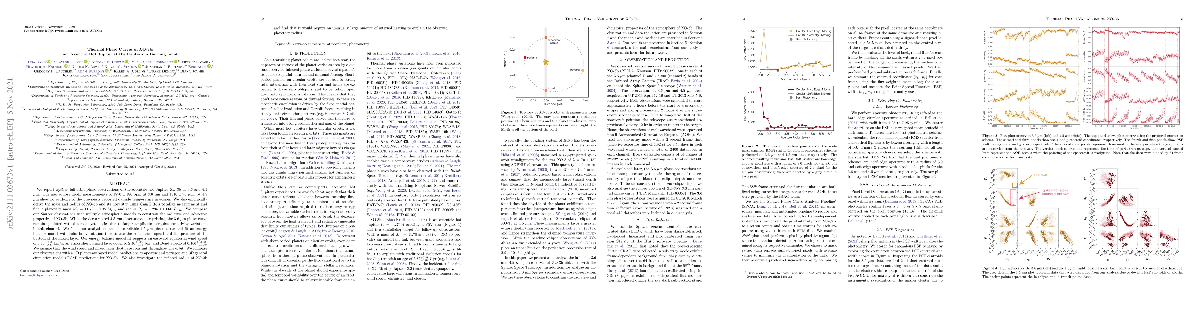 Thumbnail for Thermal Phase Curves of XO-3b: an Eccentric Hot Jupiter at the Deuterium
  Burning Limit
