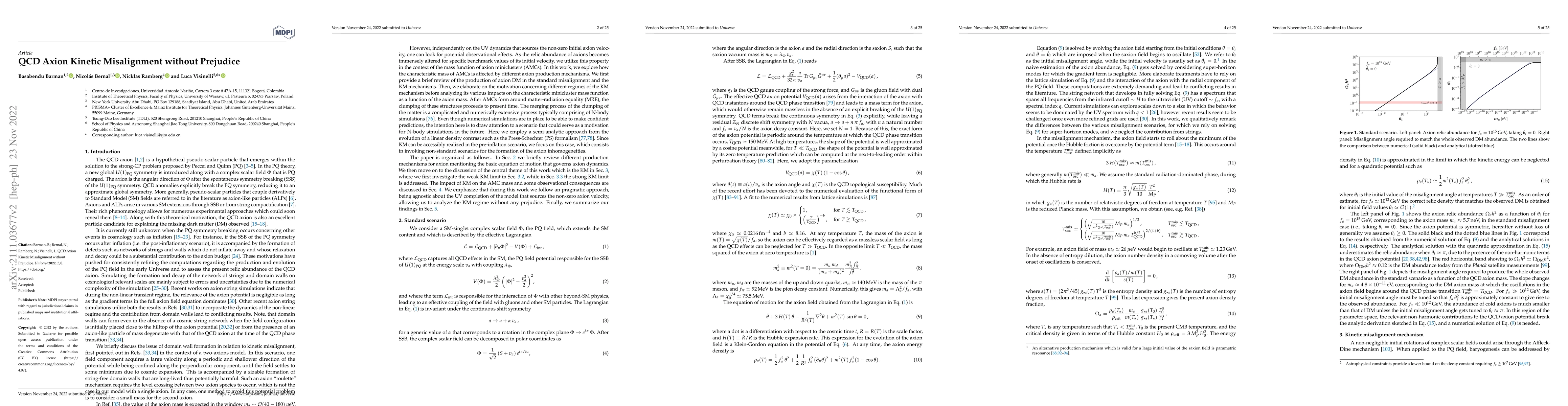 Thumbnail for QCD Axion Kinetic Misalignment without Prejudice