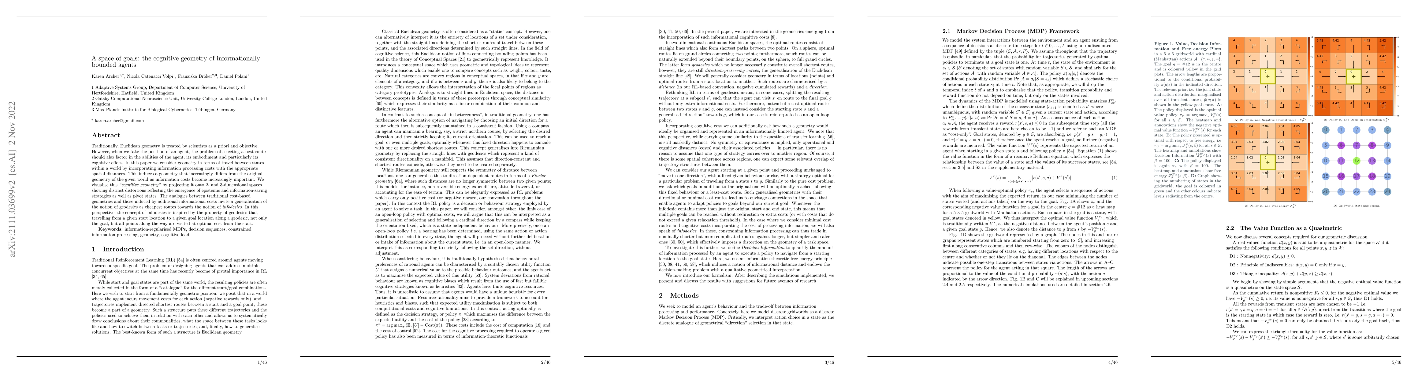 Thumbnail for A space of goals: the cognitive geometry of informationally bounded
  agents