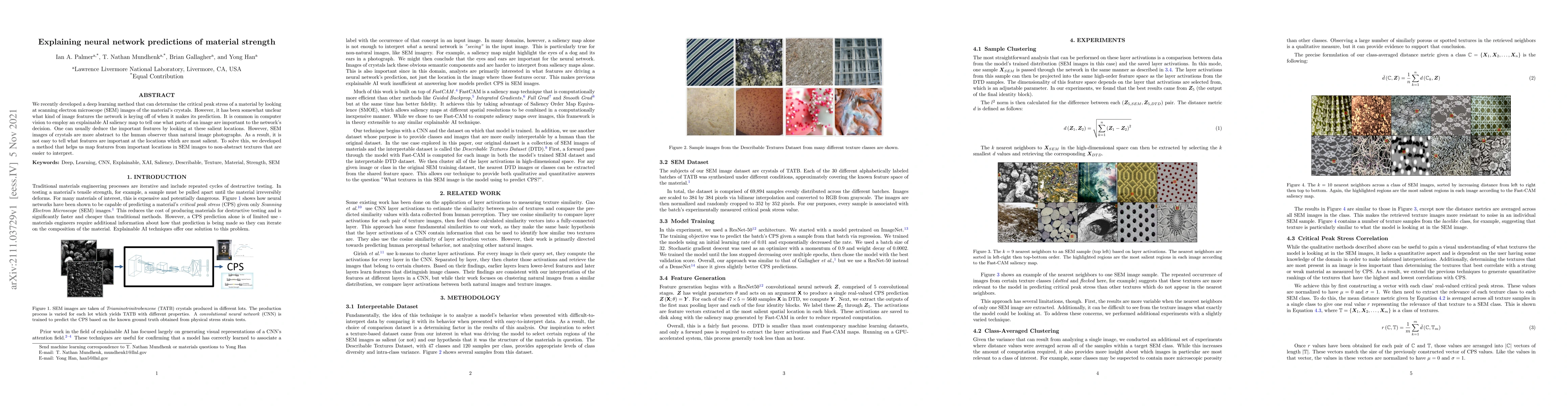 Thumbnail for Explaining neural network predictions of material strength