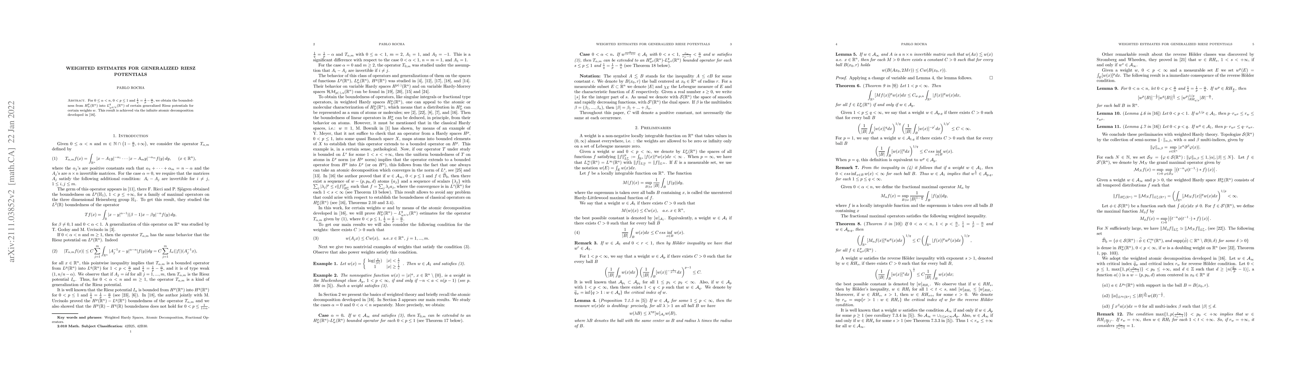 Thumbnail for Weighted estimates for generalized Riesz potentials