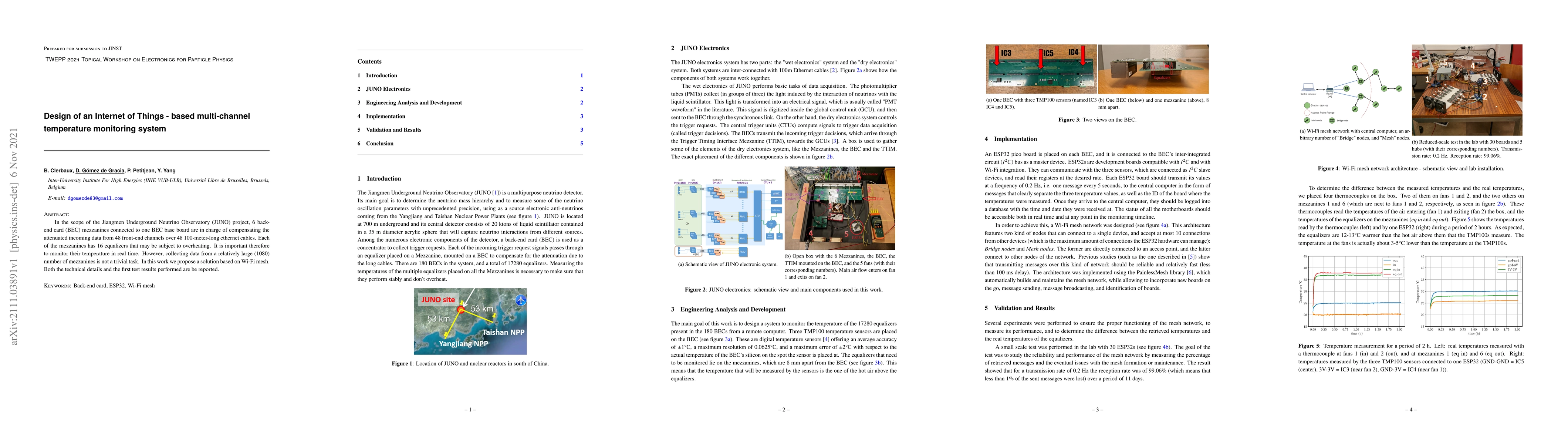 Thumbnail for Design of an Internet of Things - based multi-channel temperature
  monitoring system