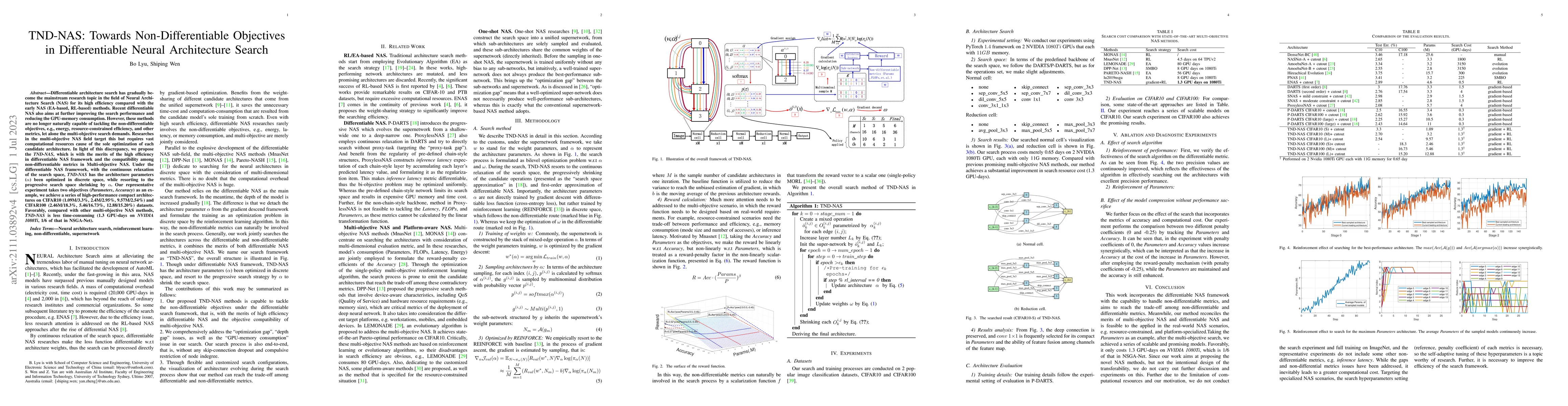 Thumbnail for TND-NAS: Towards Non-differentiable Objectives in Progressive
  Differentiable NAS Framework
