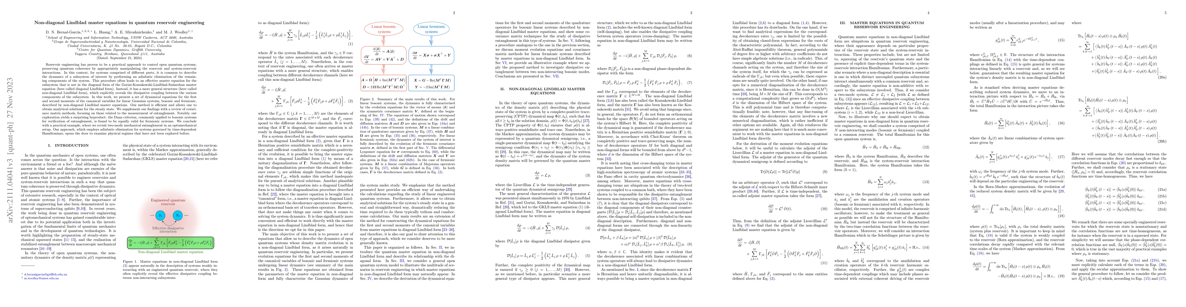 Thumbnail for Non-diagonal Lindblad master equations in quantum reservoir engineering