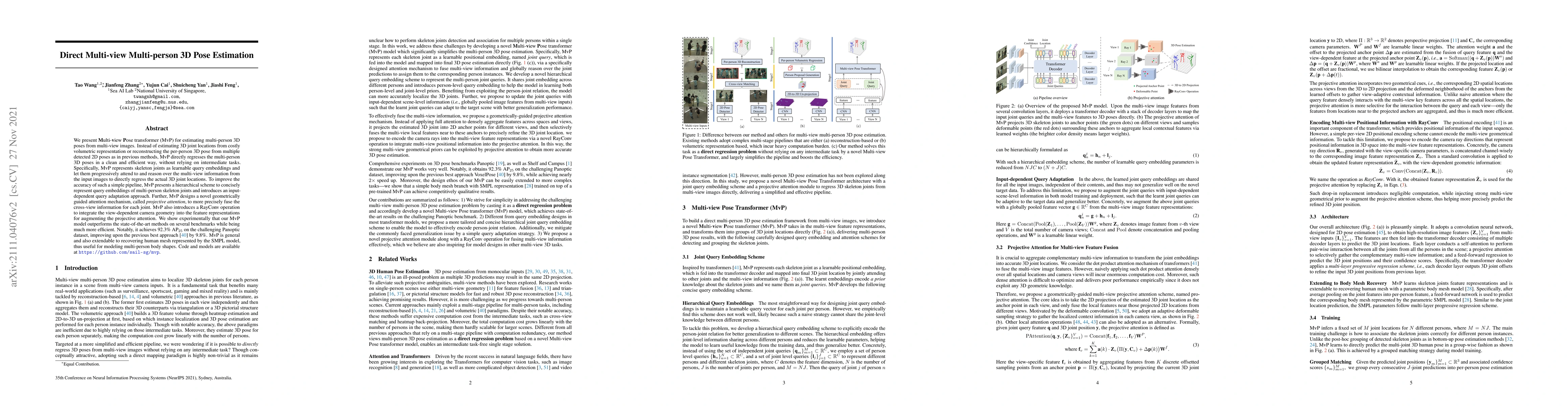 Thumbnail for Direct Multi-view Multi-person 3D Pose Estimation