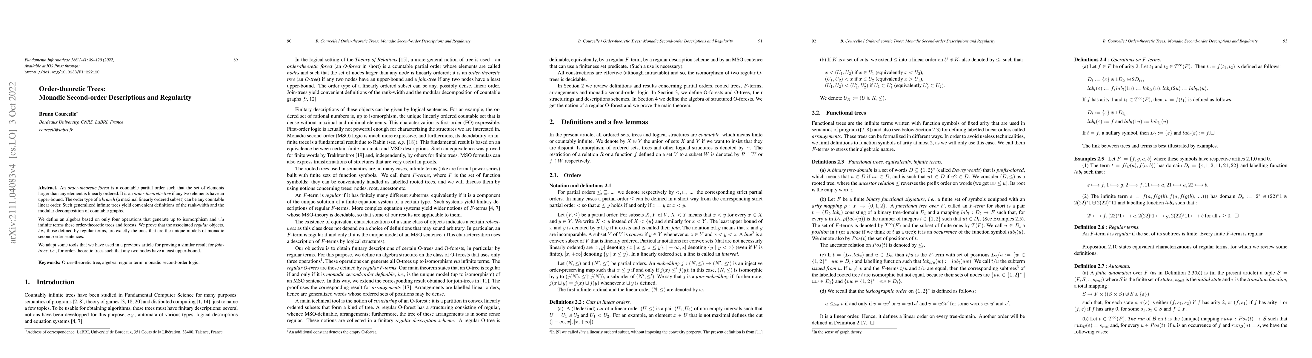 Thumbnail for Order-theoretic trees: monadic second-order descriptions and regularity