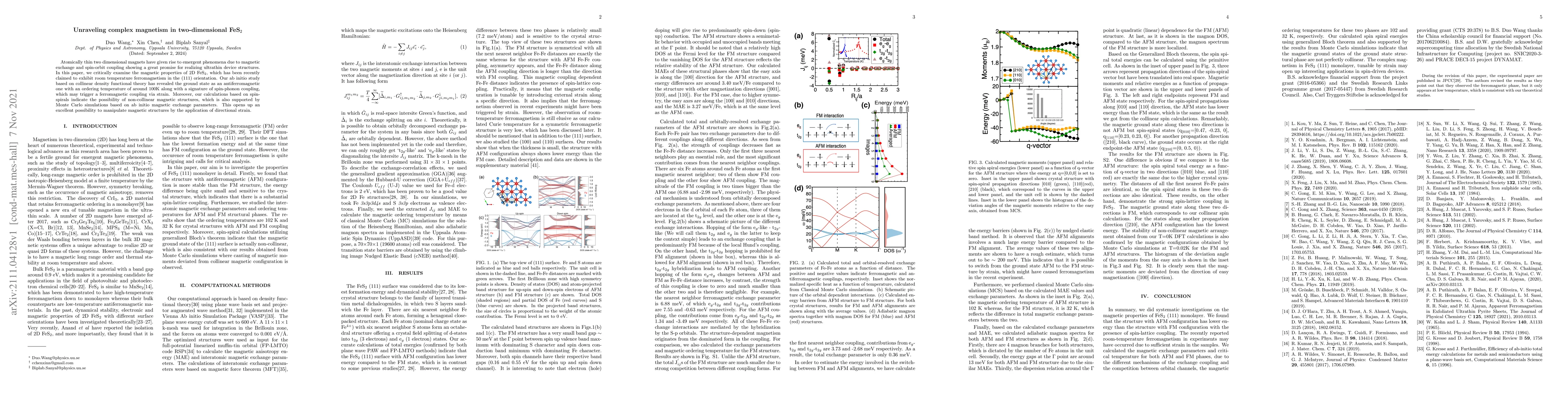 Thumbnail for Unraveling complex magnetism in two-dimensional FeS$_2$