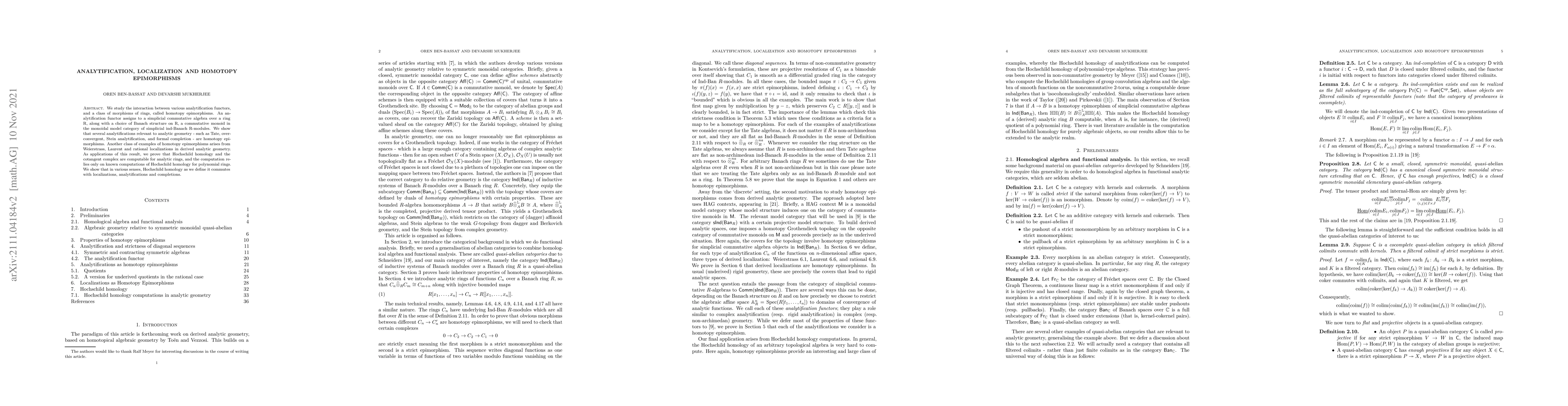 Thumbnail for Analytification, localization and homotopy epimorphisms