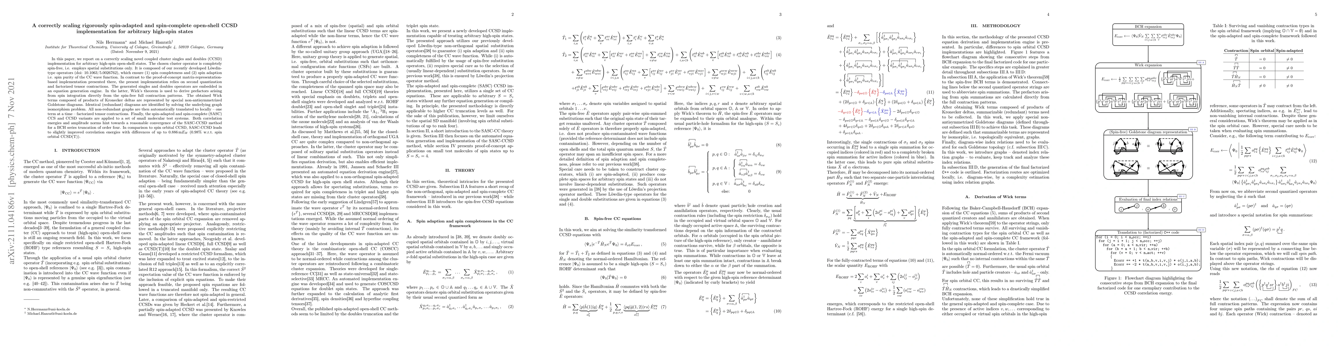 Thumbnail for A correctly scaling rigorously spin-adapted and spin-complete open-shell
  CCSD implementation for arbitrary high-spin states