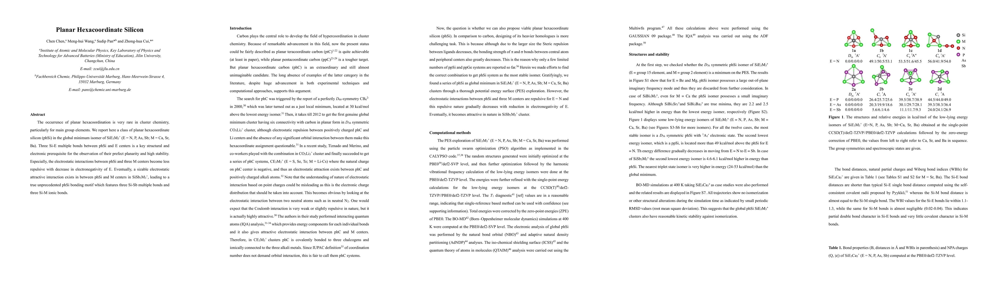 Thumbnail for Planar Hexacoordinate Silicon