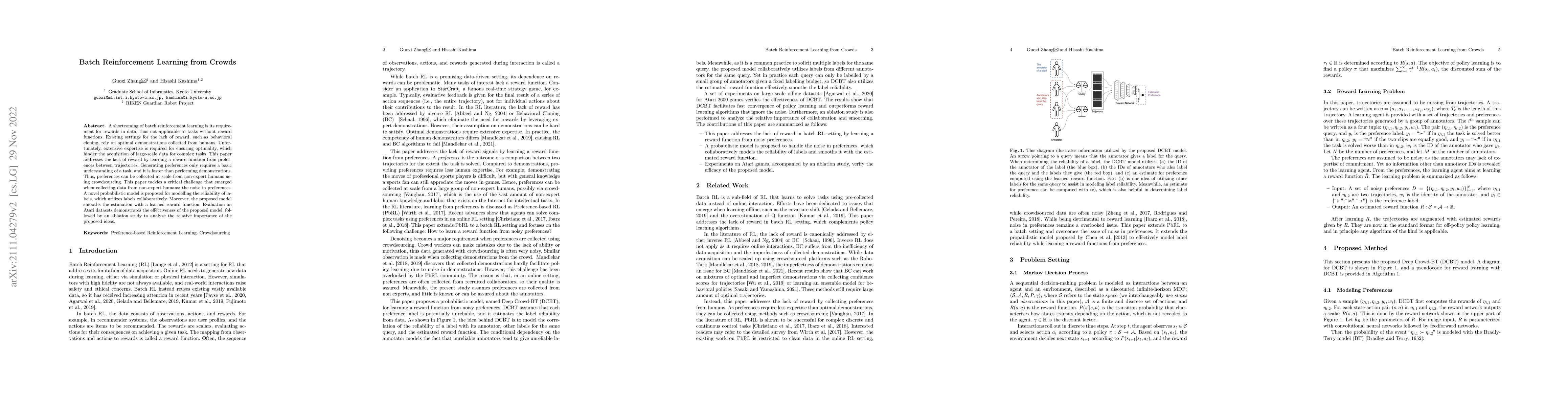 Thumbnail for Batch Reinforcement Learning from Crowds
