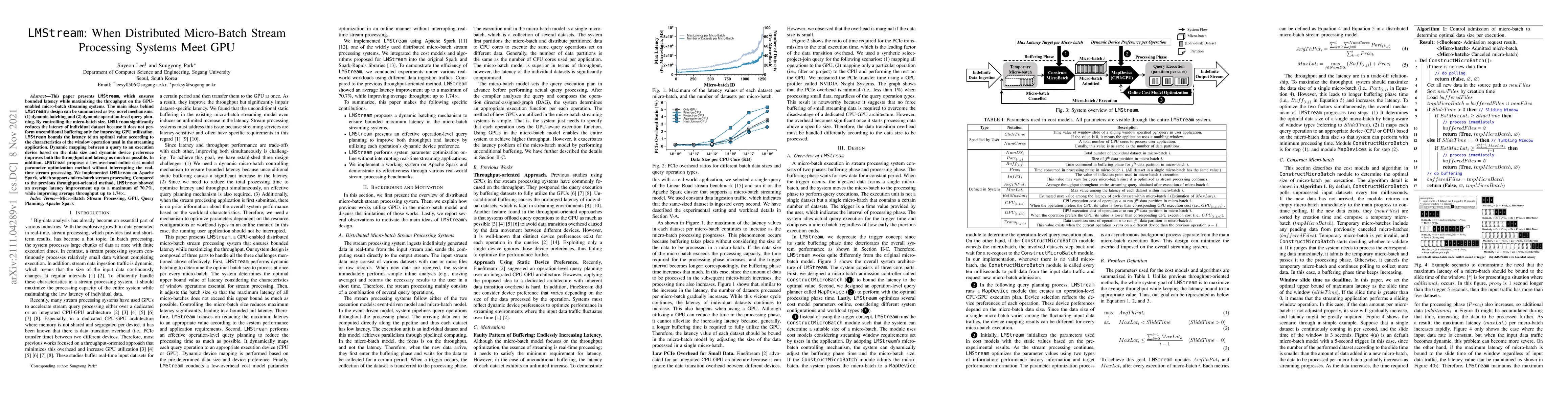Thumbnail for LMStream: When Distributed Micro-Batch Stream Processing Systems Meet
  GPU